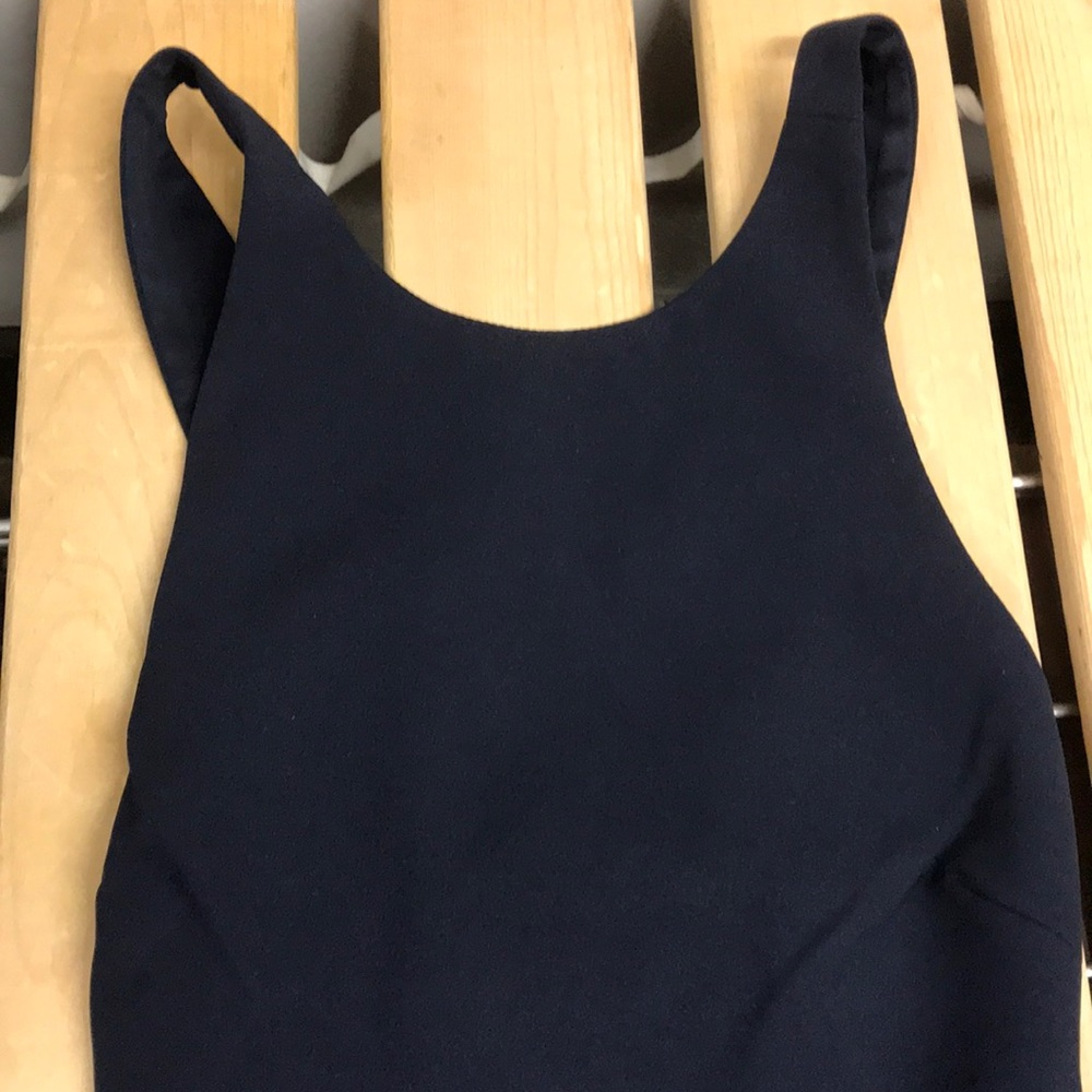 BHLDN klara Long all lined dress Navy blue NWOT - Picture 5 of 8